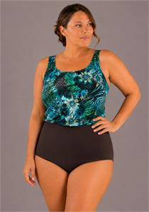 Jungle Queen One Piece Swimsuit with Tummy Control